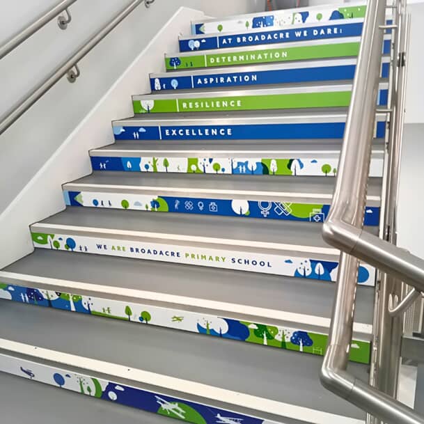 An image of the Broadacre stair graphics.